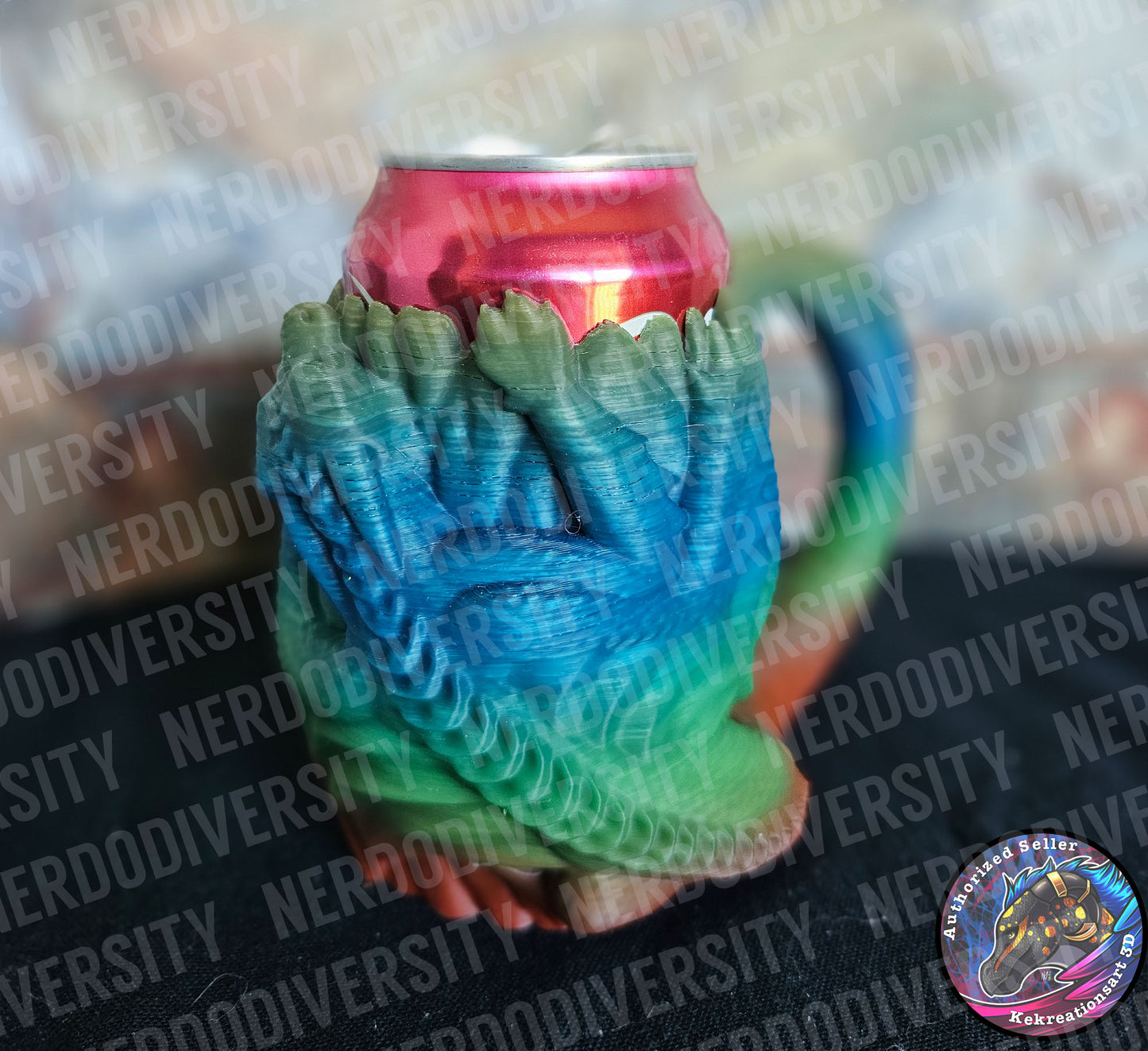 Drink Dragon Can Holder - Antique Rainbow