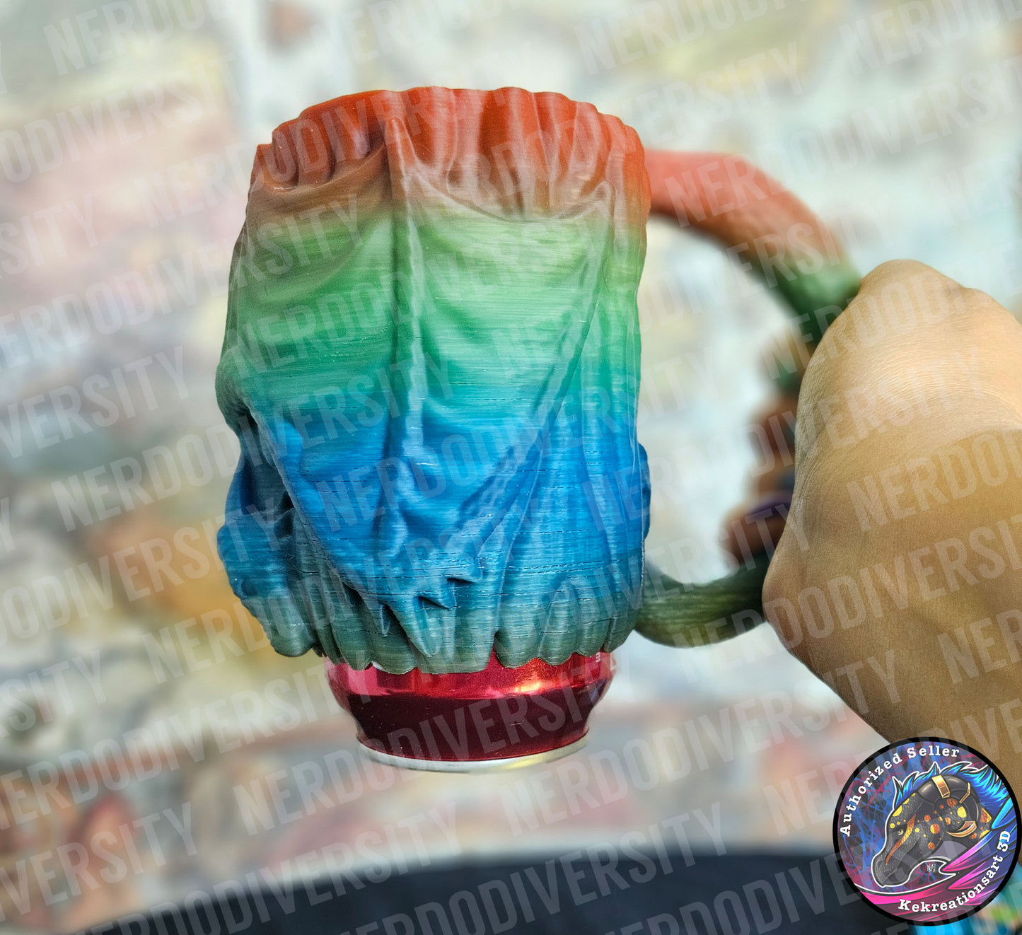 Drink Dragon Can Holder - Antique Rainbow