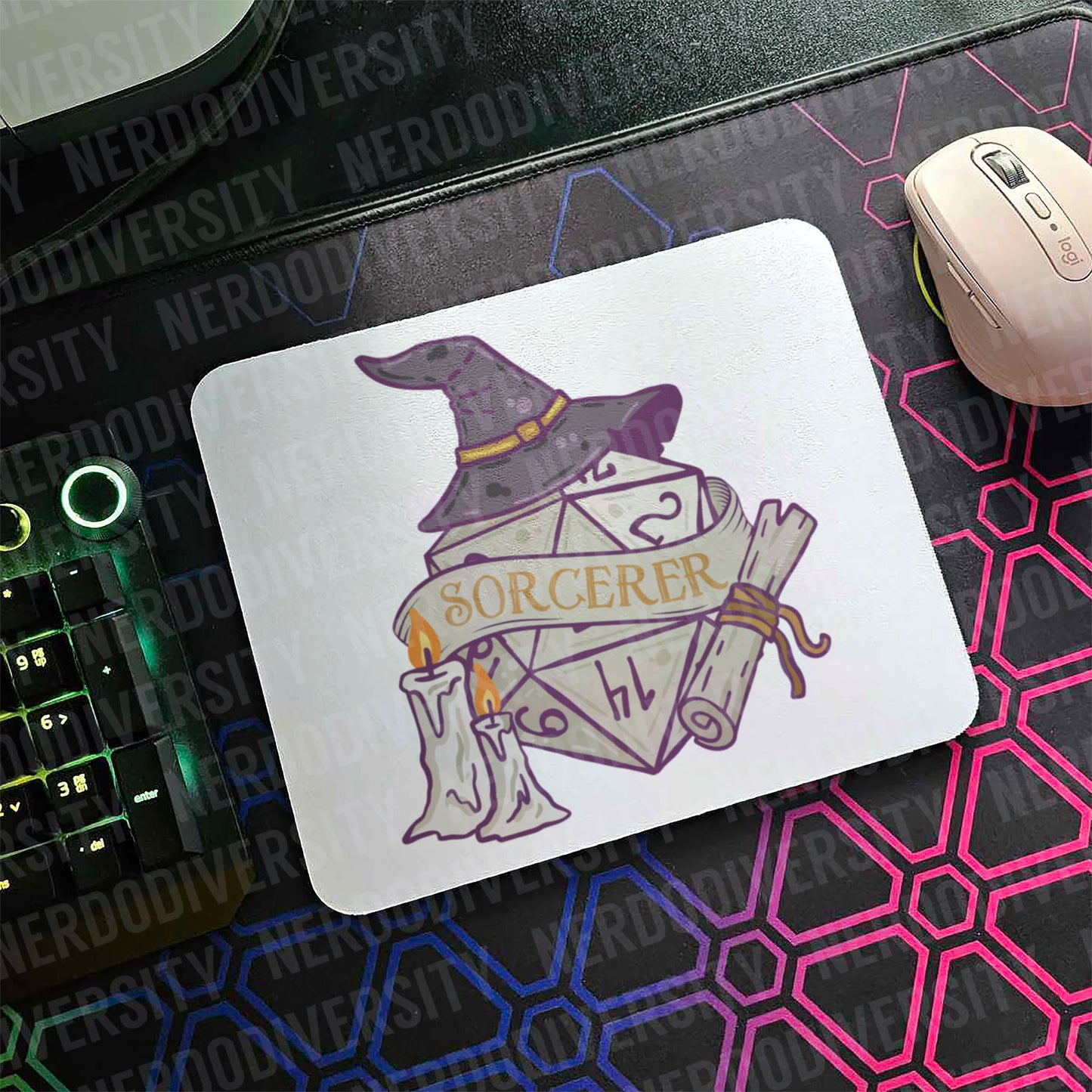 "Classy Dice - Sorcerer" Mouse Pad