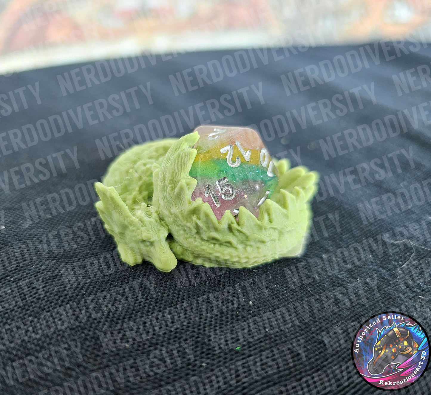 Sleeping Dragon Dice Guardian - Rainbow