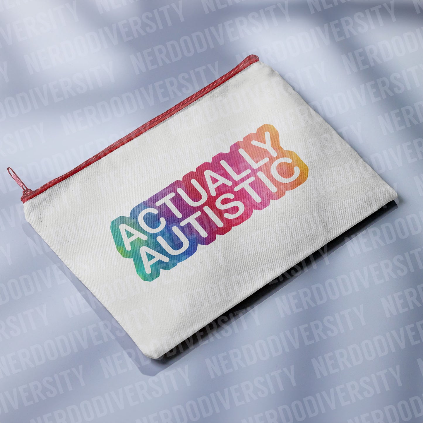 "Actually Autistic" Zipper Pouch