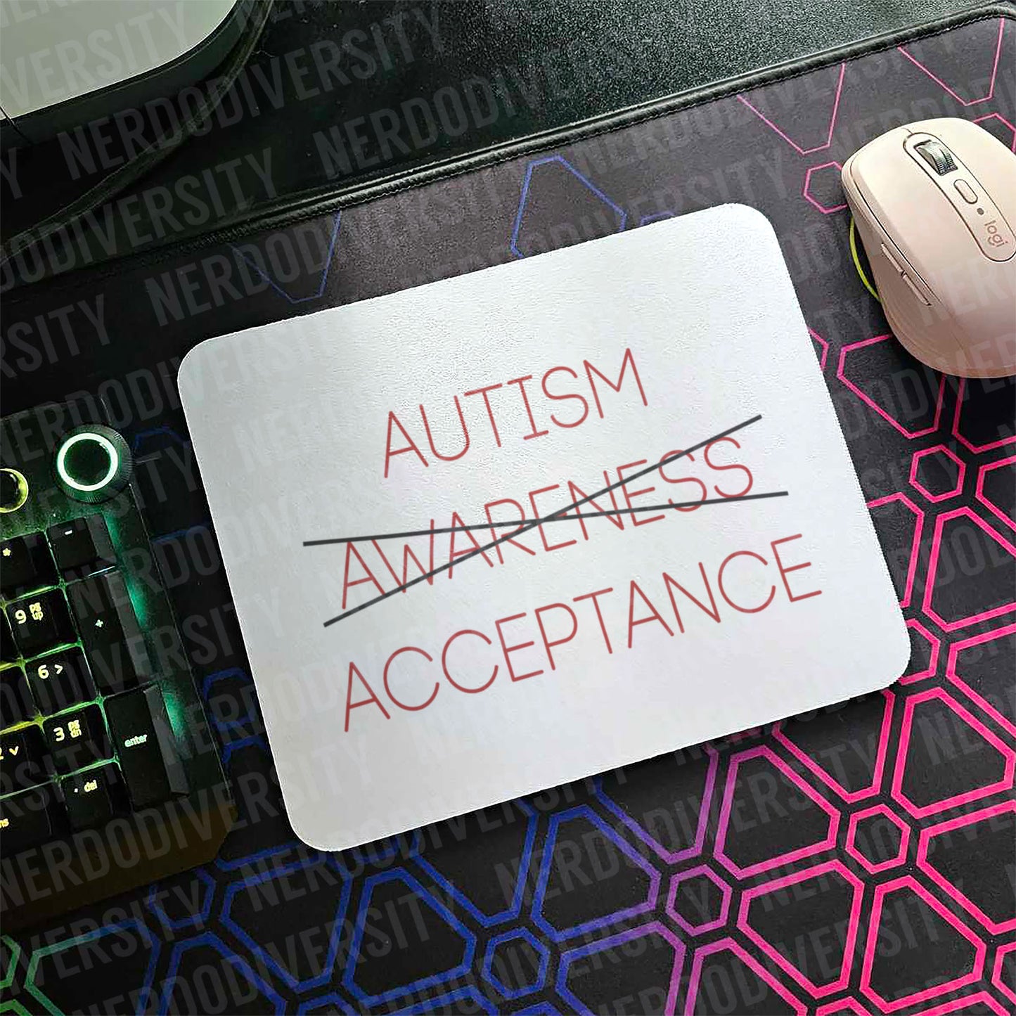 "Autism Acceptance" Mouse Pad