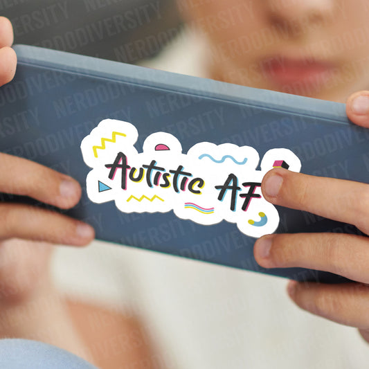 "Autistic AF" Sticker