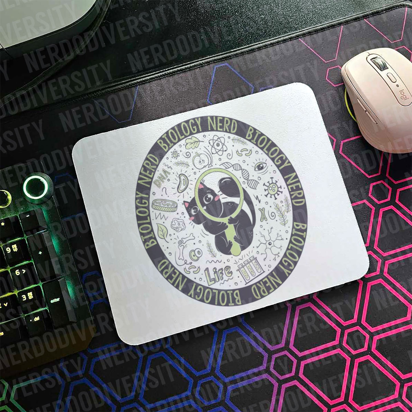 "Biology Nerd" Mouse Pad