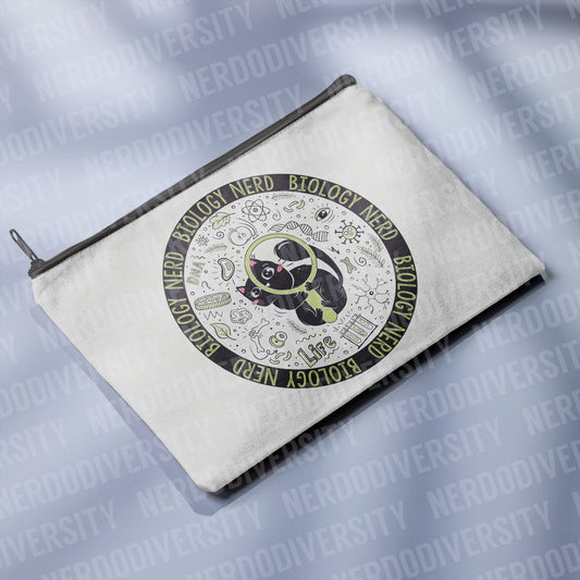 "Biology Nerd" Zipper Pouch