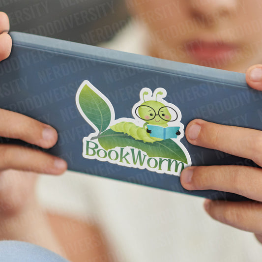 "Bookworm" Sticker