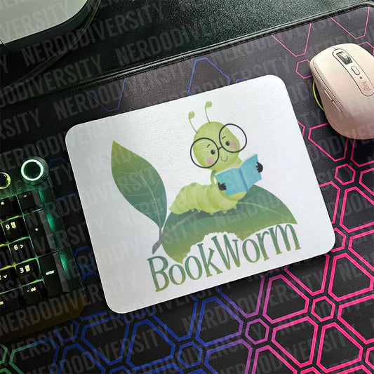 "Bookworm" Mouse Pad