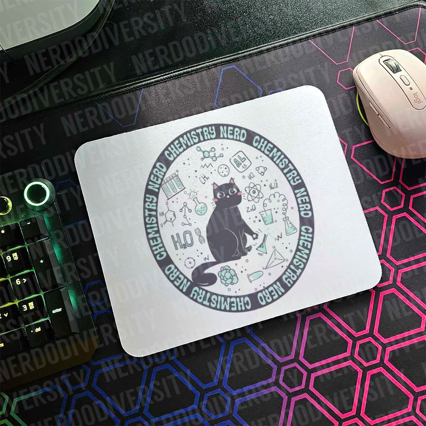 "Chemistry Nerd" Mouse Pad