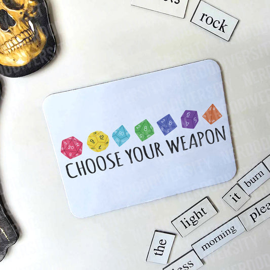 "Choose Your Weapon" Magnet