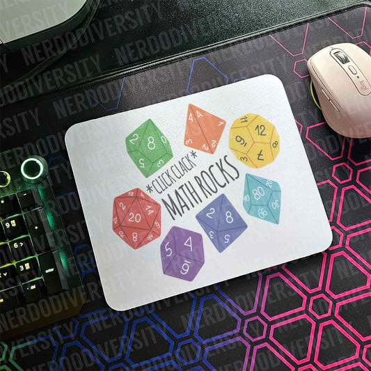 "Click Clack Math Rocks" Mouse Pad