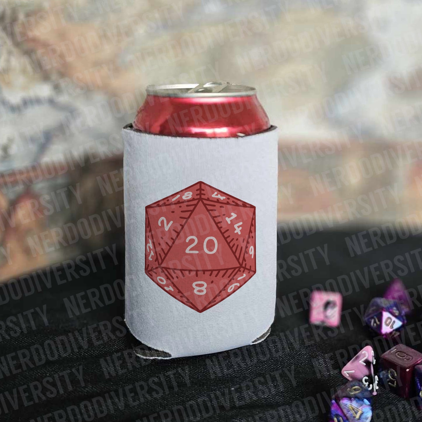 "D20 (Red)" Can Cooler