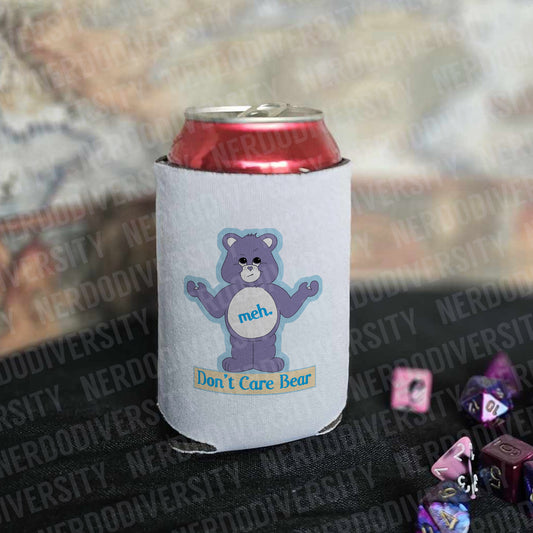 "Don't Care Bear" Can Cooler