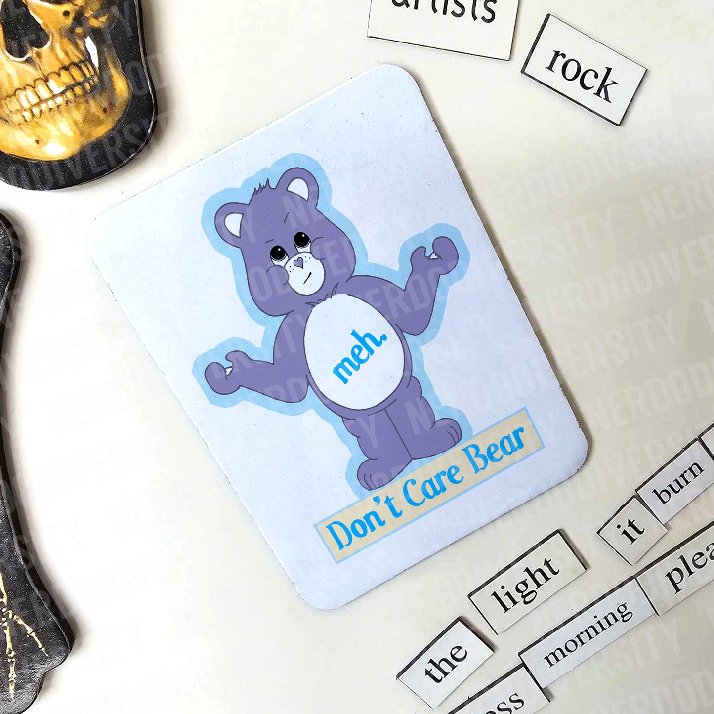 "Don't Care Bear" Magnet