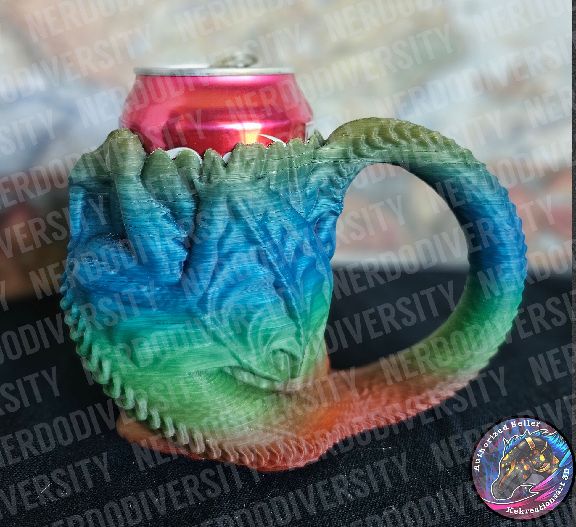 Drink Dragon Can Holder - Antique Rainbow