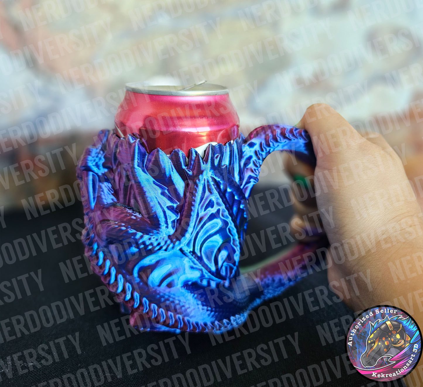 Drink Dragon Can Holder - Hologram