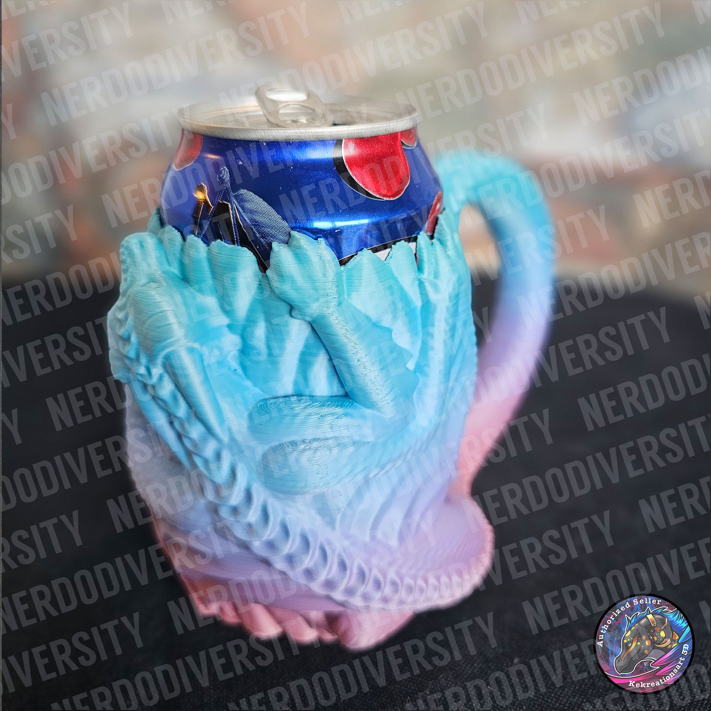 Drink Dragon Can Holder - Pastel Rainbow