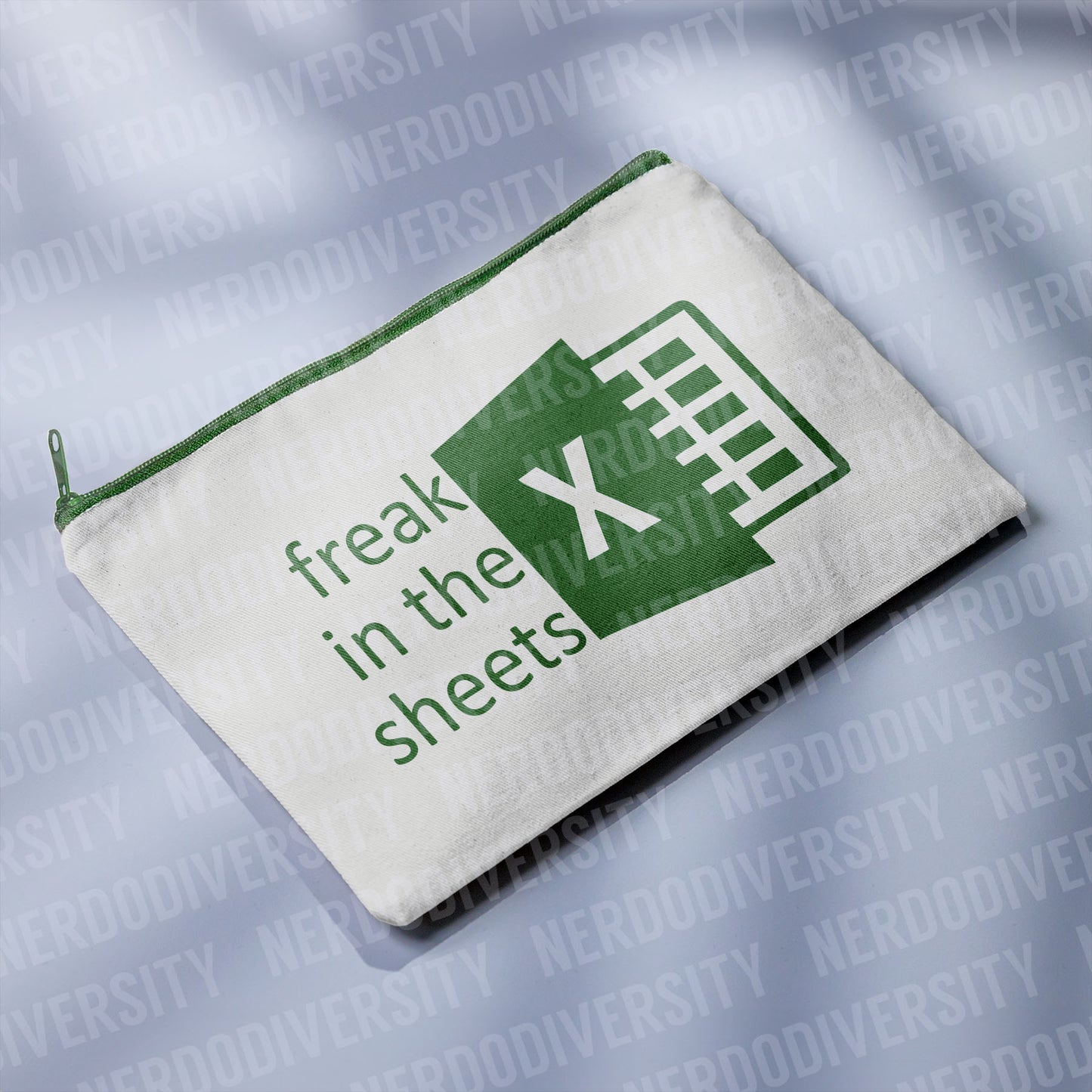 "Excel Freak in the Sheets" Zipper Pouch