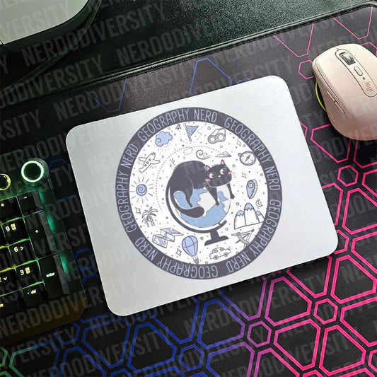 "Geography Nerd" Mouse Pad