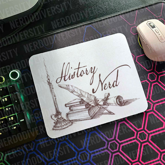 "History Nerd" Mouse Pad