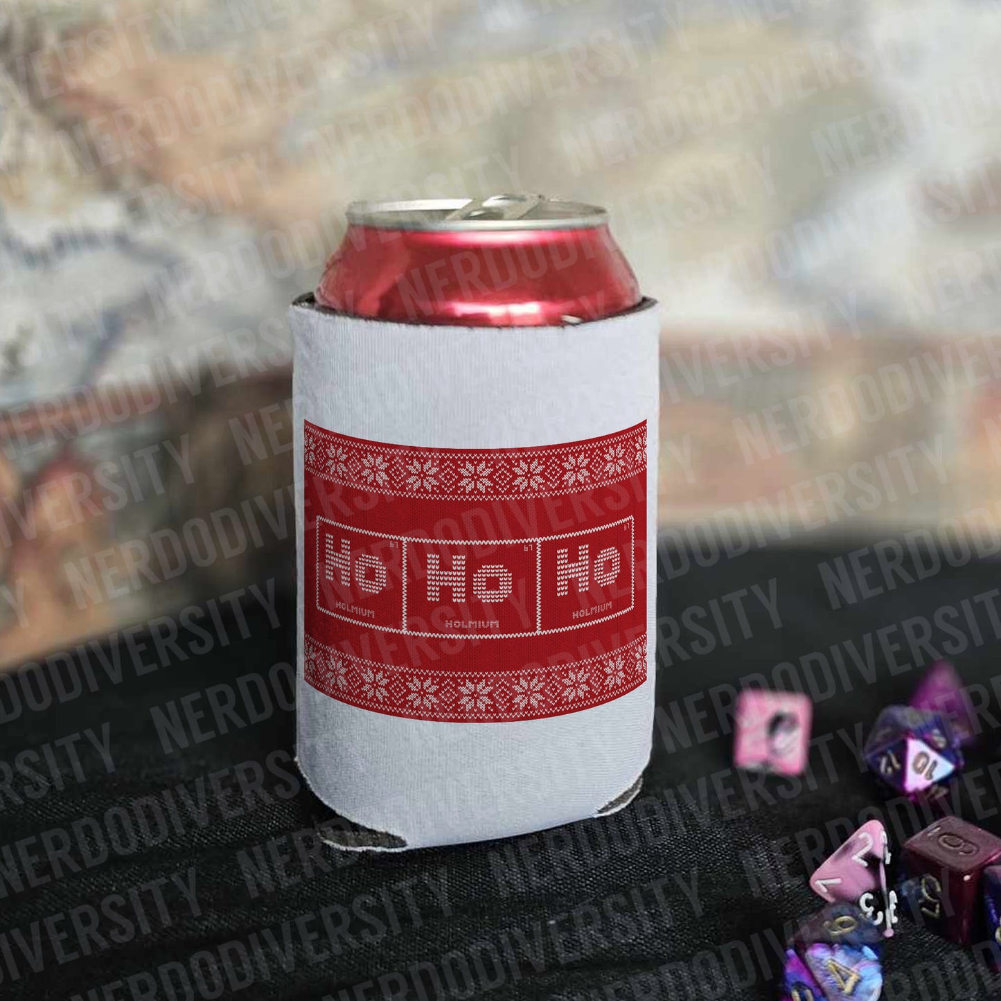 "Ho Ho Ho Periodic Table" Can Cooler