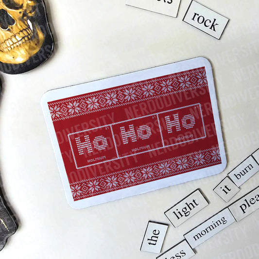 "Ho Ho Ho Periodic Table" Magnet