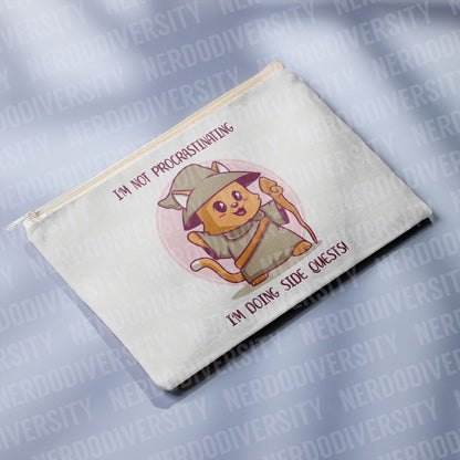 "I'm Not Procrastinating; I'm Doing Side Quests" Zipper Pouch