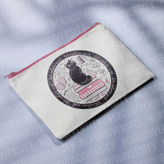 "Literature Nerd" Zipper Pouch