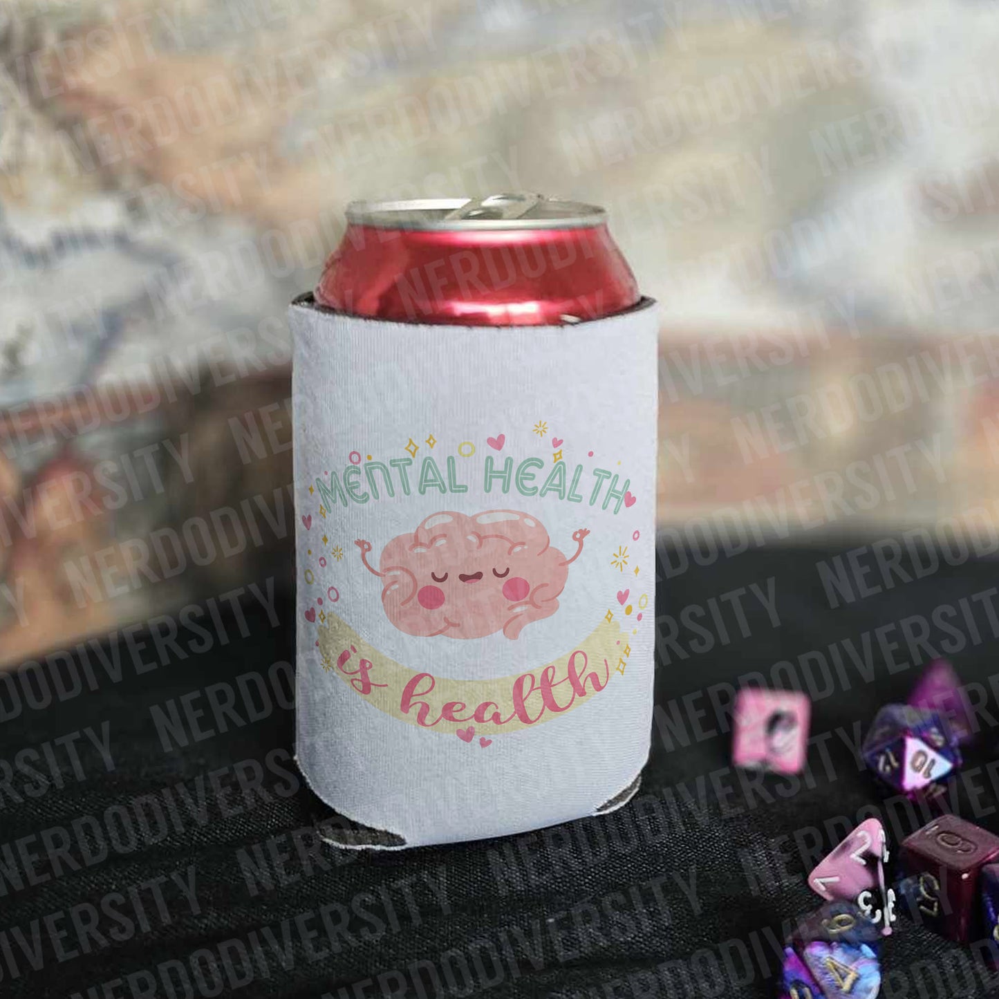 "Mental Health is Health" Can Cooler