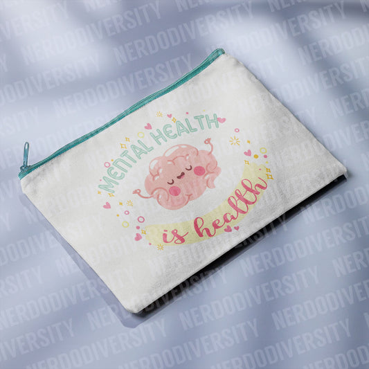 "Mental Health is Health" Zipper Pouch