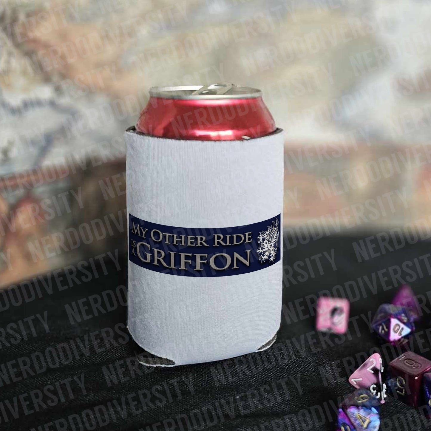 "My Other Ride is a Griffon" Can Cooler