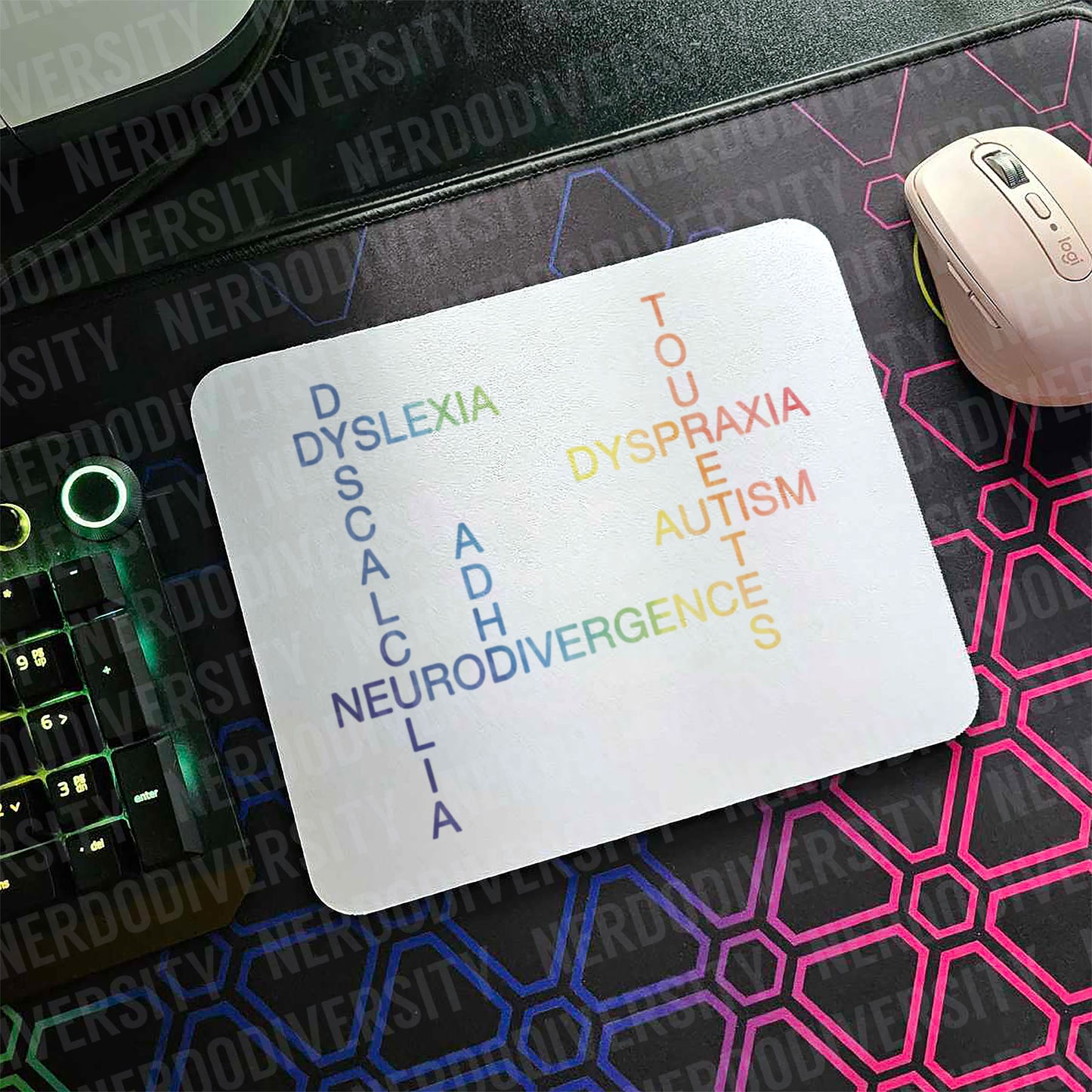 "Neurodivergence Words" Mouse Pad