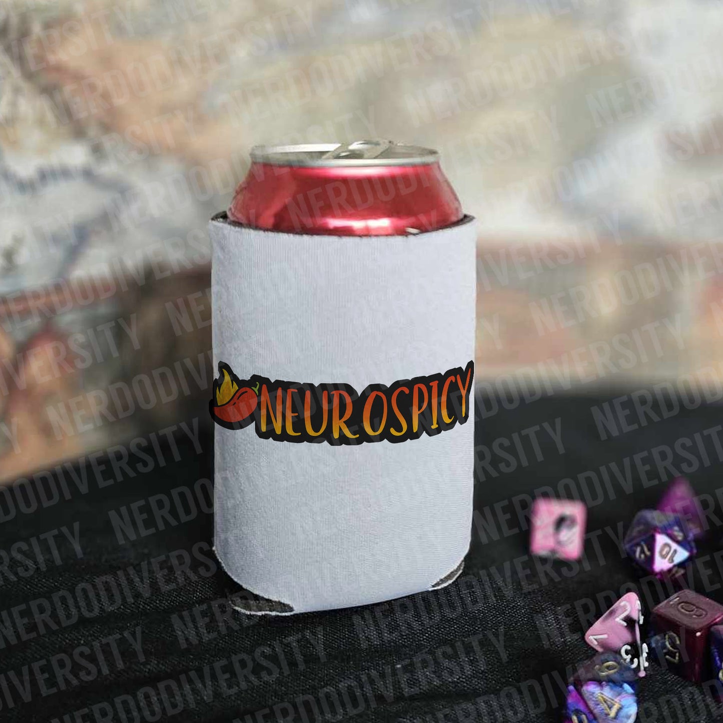 "Neurospicy (Dark Mode)" Can Cooler