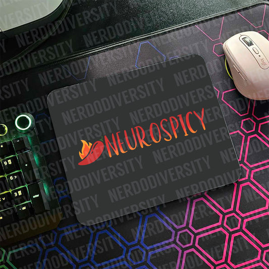 "Neurospicy (Dark Mode)" Mouse Pad