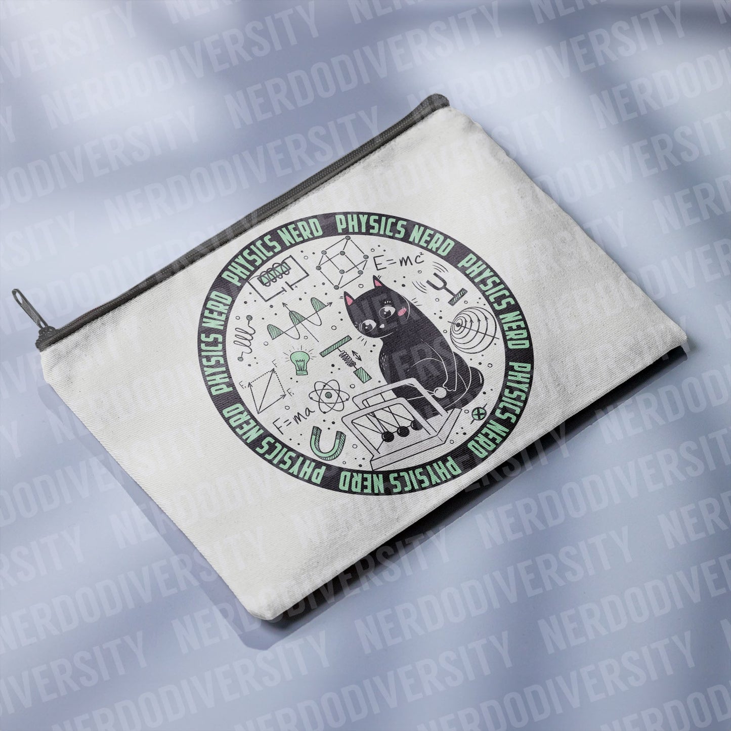 "Physics Nerd" Zipper Pouch