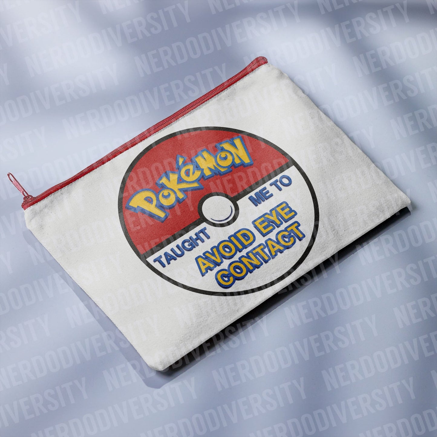 "Pokémon Taught Me to Avoid Eye Contact" Zipper Pouch