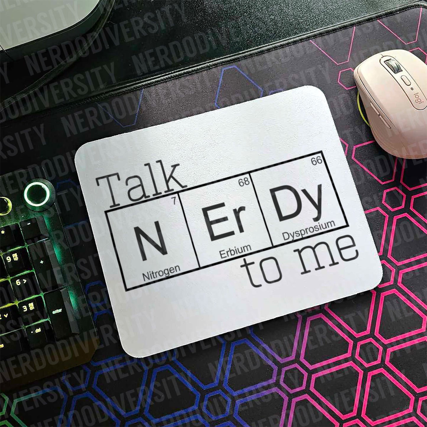 "Talk NErDy to Me" Mouse Pad