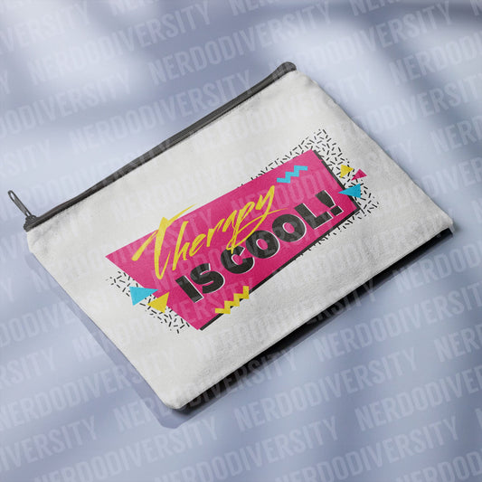 "Therapy Is Cool" Zipper Pouch