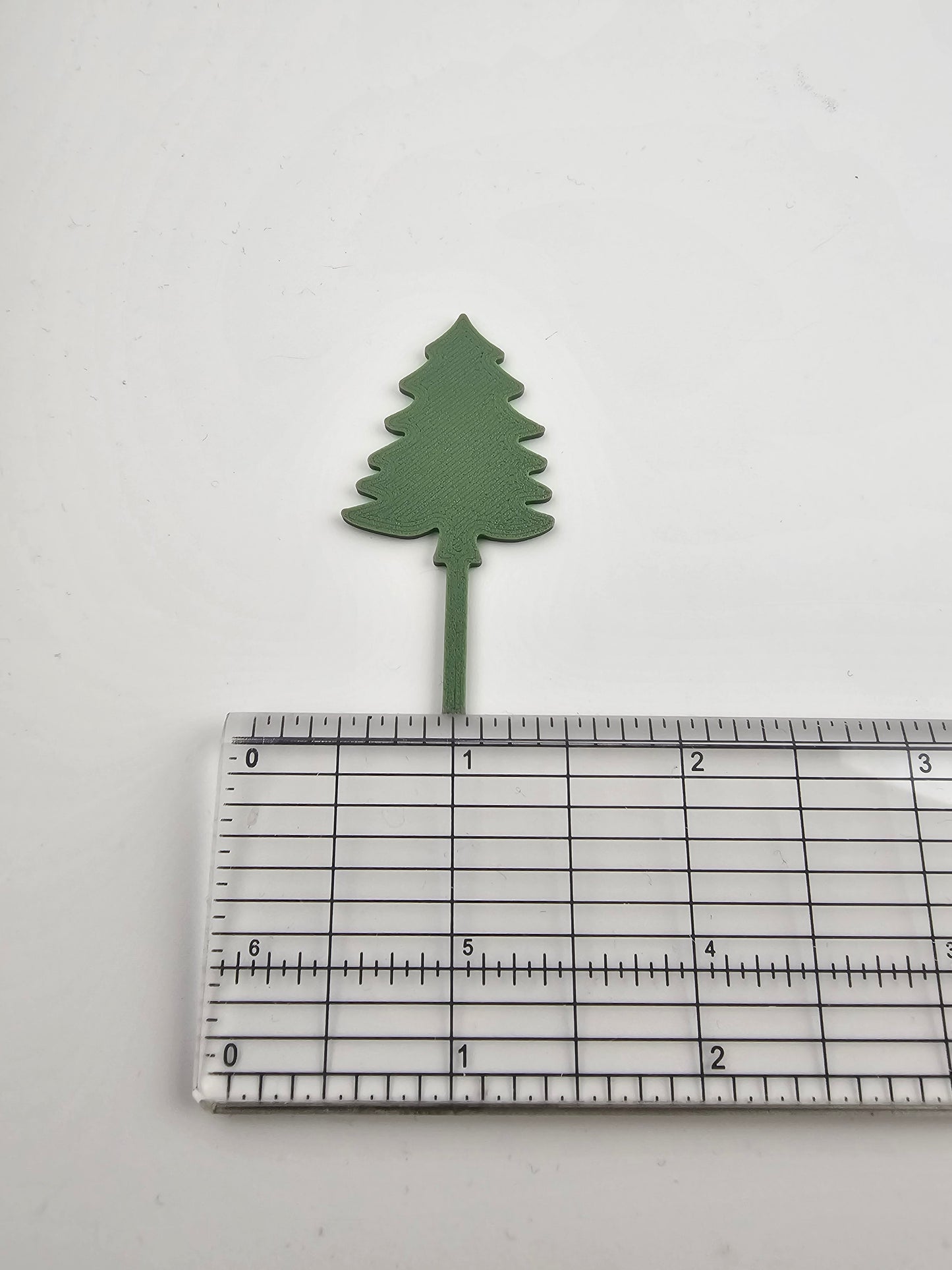 Tree Cupcake Toppers, Green, Set of 6