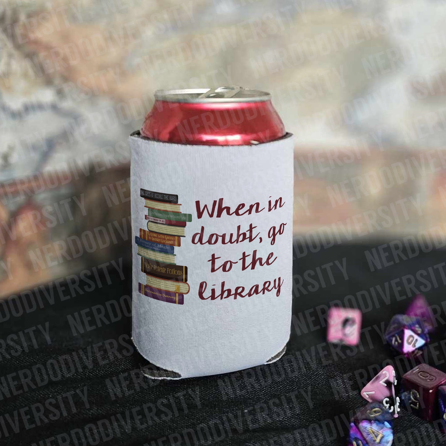 "When in Doubt Go to the Library" Can Cooler