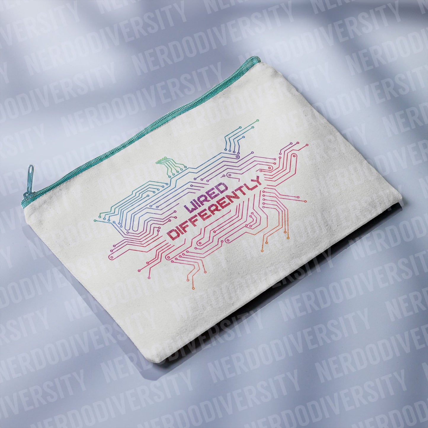 "Wired Differently" Zipper Pouch