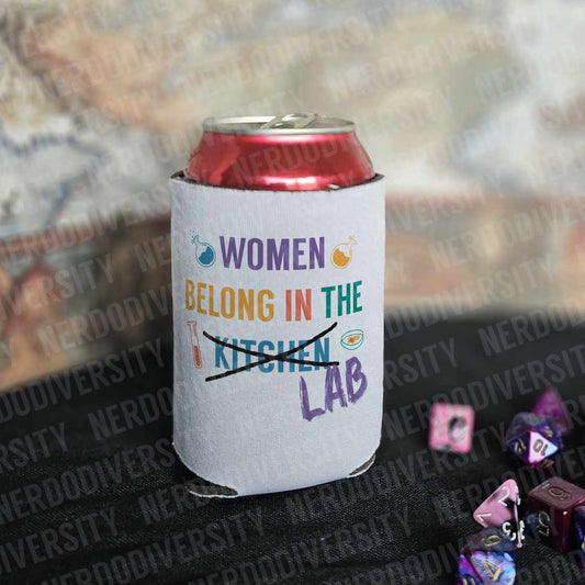 "Women Belong in the Lab" Can Cooler