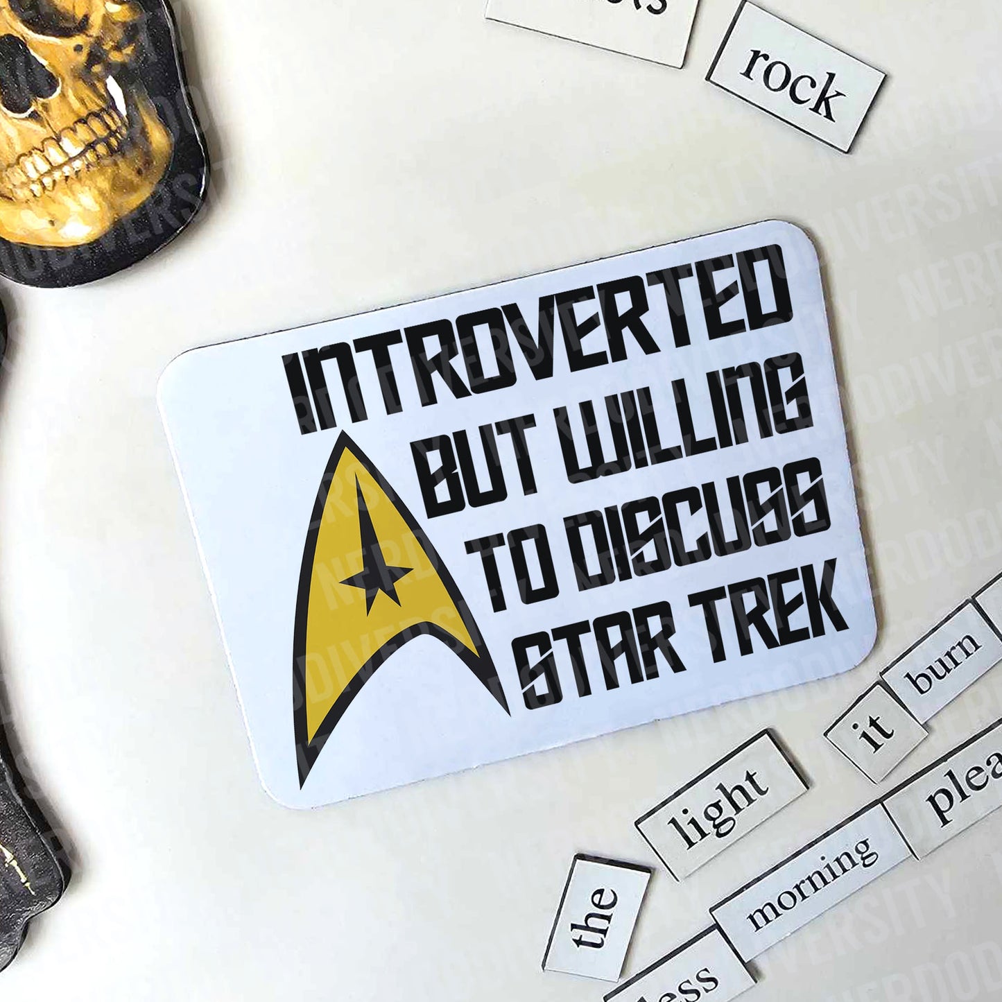 "Introverted But Willing to Discuss Star Trek" Magnet