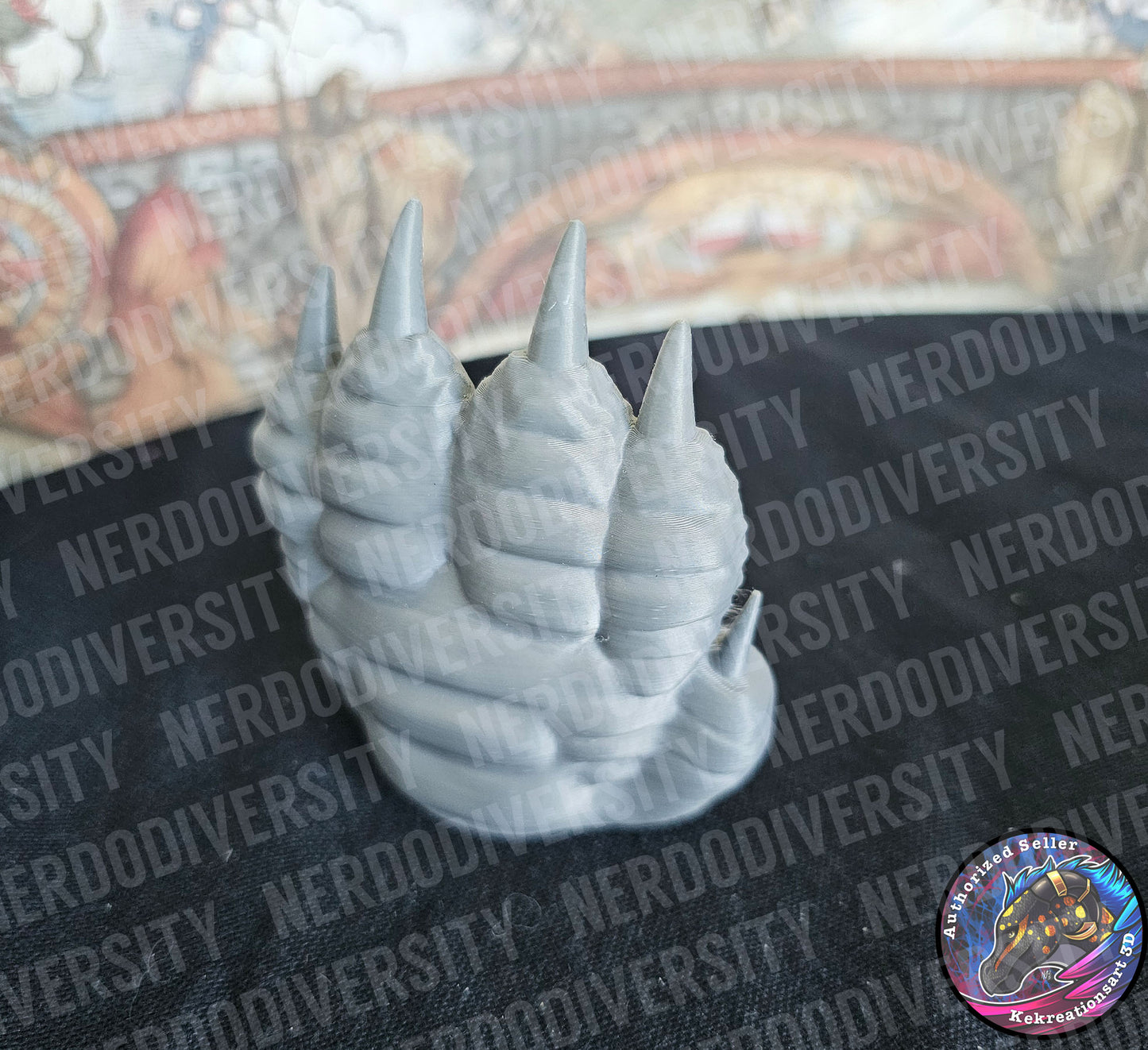 Dragon's Paw Doorstop - Gray