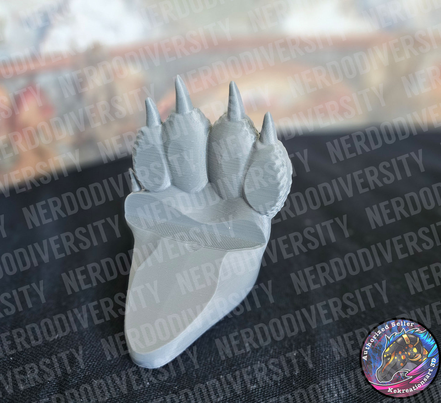 Dragon's Paw Doorstop - Gray