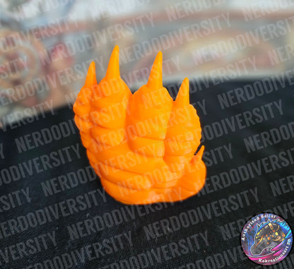 Dragon's Paw Doorstop - Orange