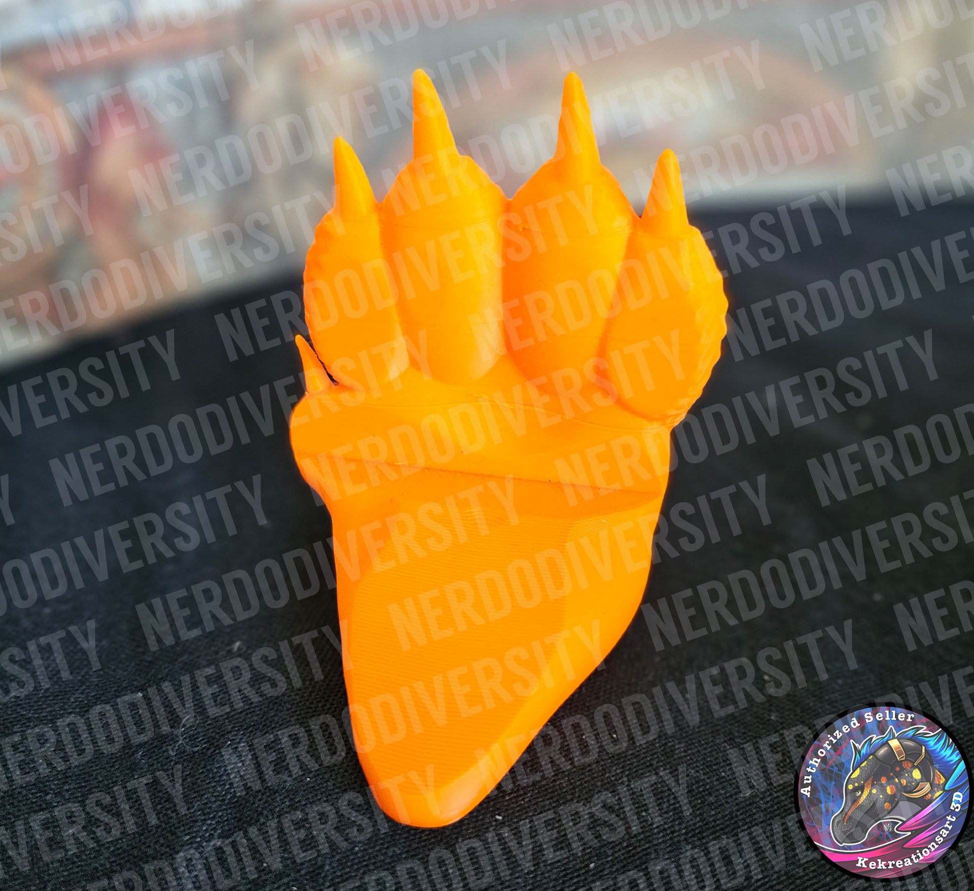 Dragon's Paw Doorstop - Orange