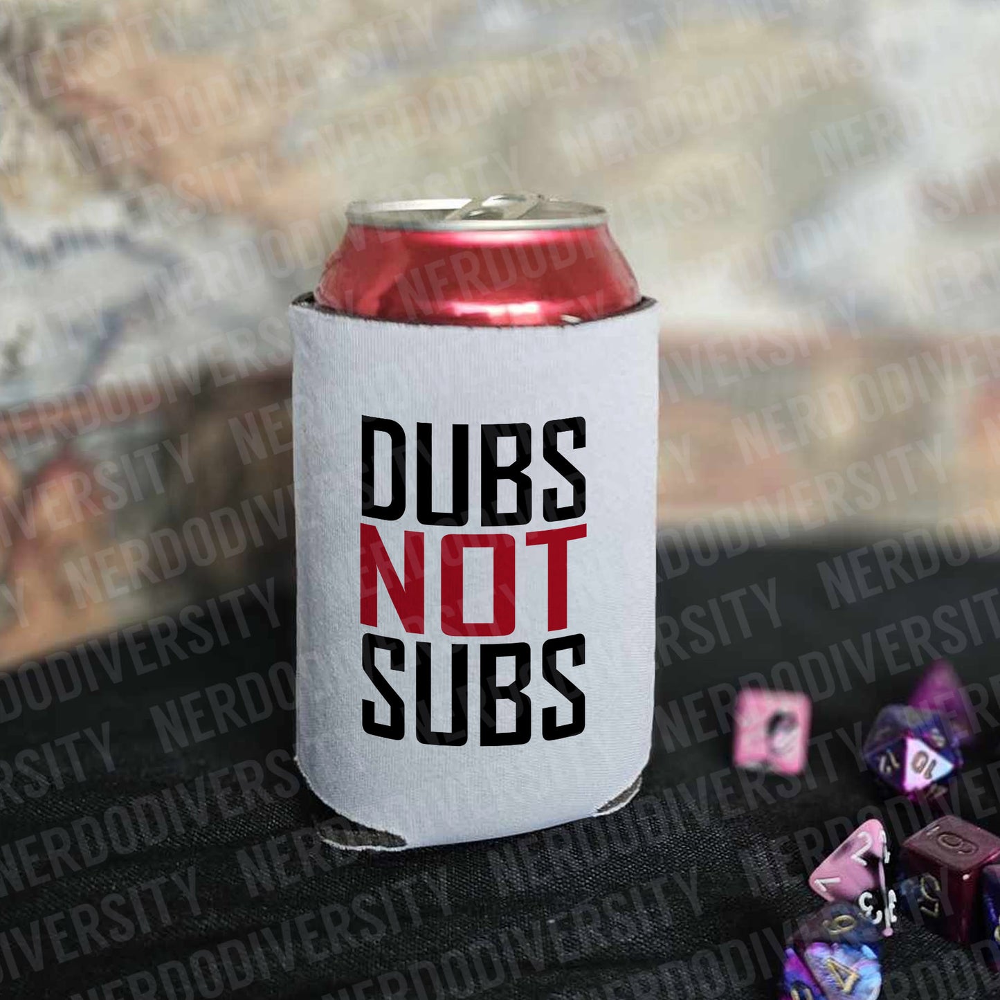 "Dubs Not Subs" Can Cooler