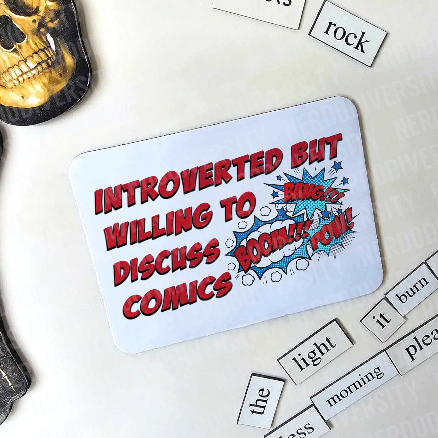 "Introverted But Willing to Discuss Comics" Magnet