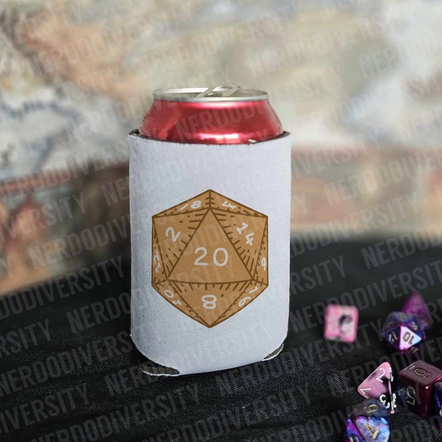 "D20 (Orange)" Can Cooler