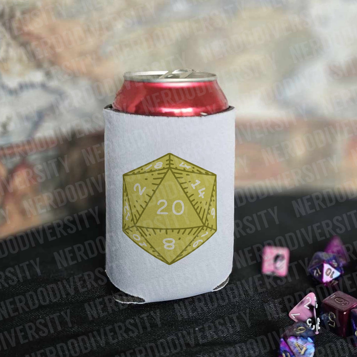 "D20 (Yellow)" Can Cooler